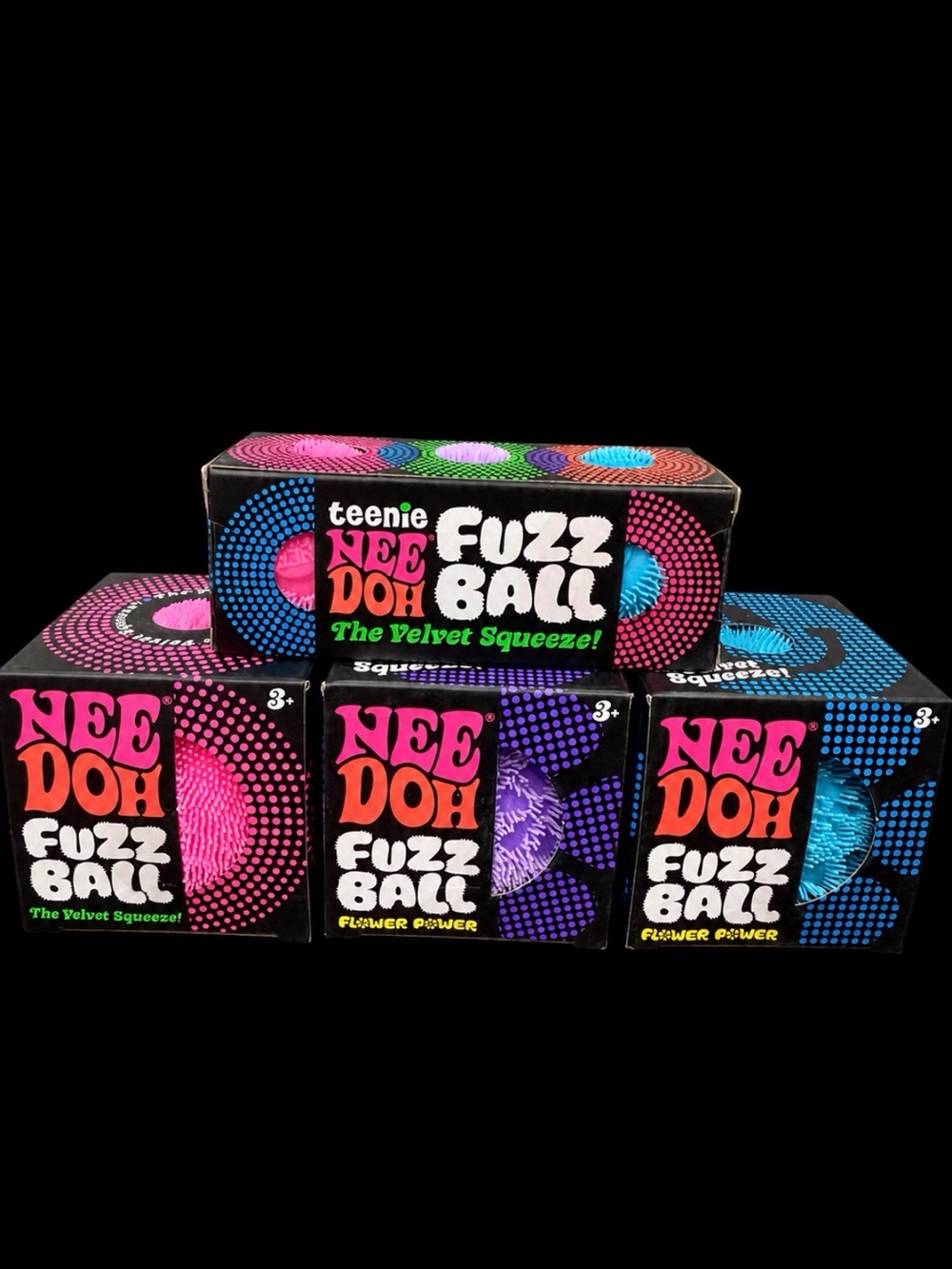 *BRAND NEW* NeeDoh Fuzz Ball Bundle – 6 Squishies in Original Boxes